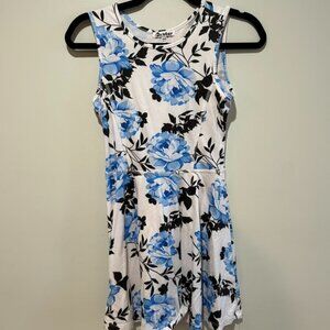 Girls Sleevless Floral Dress